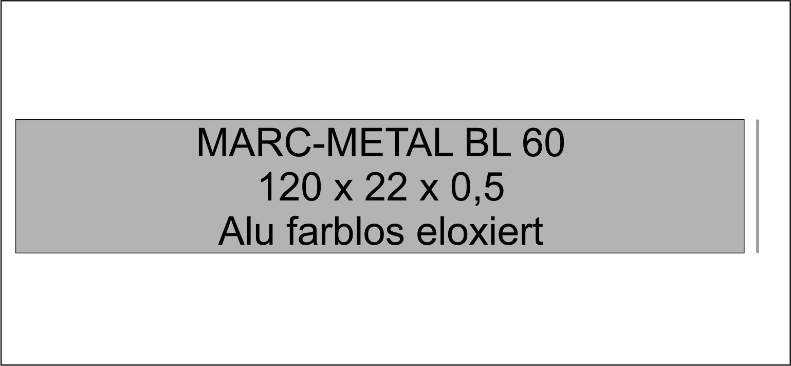 Briefkastenschild<br> Marc-Metal BL 60